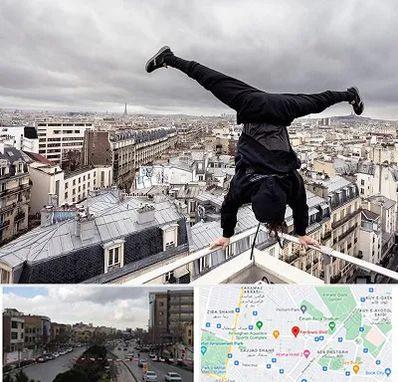 باشگاه پارکور در بلوار فردوسی مشهد