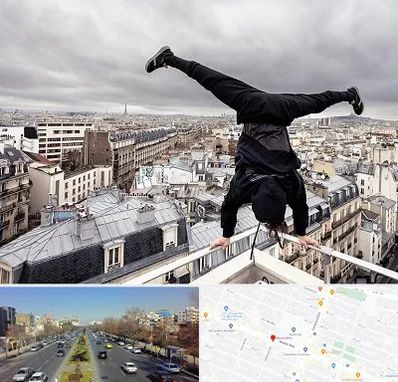 باشگاه پارکور در بلوار معلم مشهد