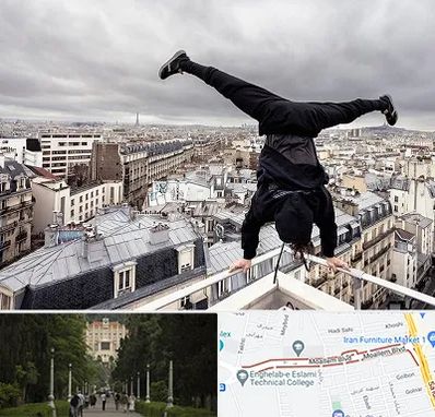 باشگاه پارکور در بلوار معلم رشت 