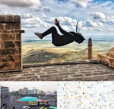 باشگاه پارکور بانوان در میدان انقلاب 