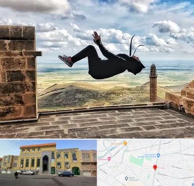 باشگاه پارکور بانوان در زنبیل آباد قم