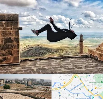 باشگاه پارکور بانوان در کوی وحدت شیراز