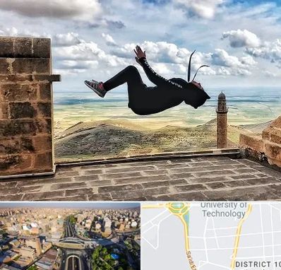 باشگاه پارکور بانوان در استاد معین 