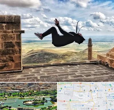 باشگاه پارکور بانوان در منطقه 9 تهران 