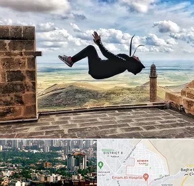 باشگاه پارکور بانوان در عظیمیه کرج 