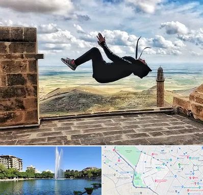 باشگاه پارکور بانوان در کوهسنگی مشهد