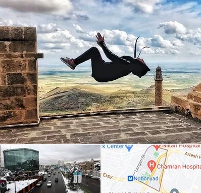 باشگاه پارکور بانوان در اقدسیه 