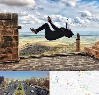 باشگاه پارکور بانوان در بلوار معلم مشهد