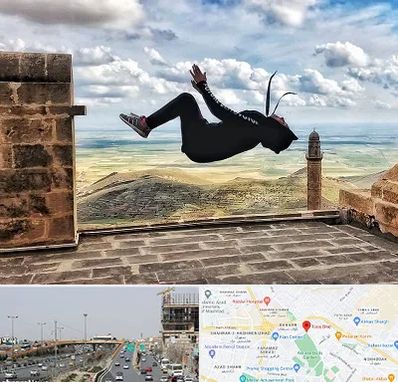 باشگاه پارکور بانوان در بلوار توس مشهد