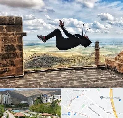 باشگاه پارکور بانوان در شهر زیبا 