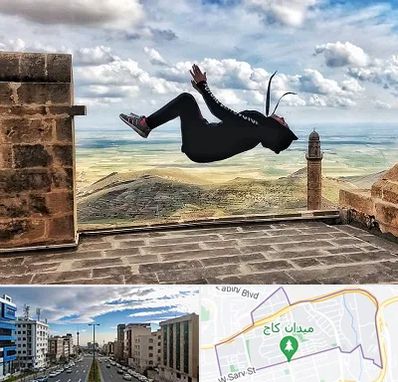 باشگاه پارکور بانوان در سعادت آباد 