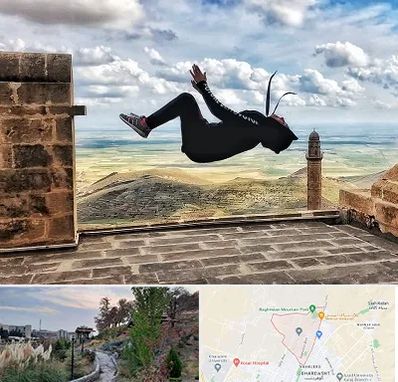 باشگاه پارکور بانوان در باغستان کرج