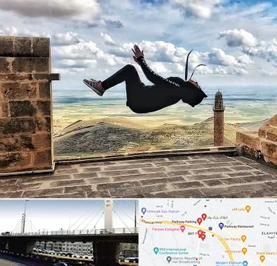 باشگاه پارکور بانوان در پارک وی 