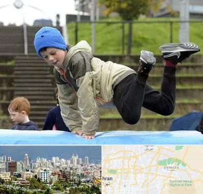 باشگاه پارکور کودکان در شرق تهران 