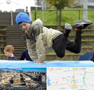 باشگاه پارکور کودکان در شهرک راه آهن