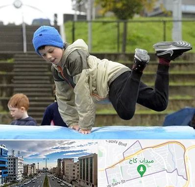 باشگاه پارکور کودکان در سعادت آباد 