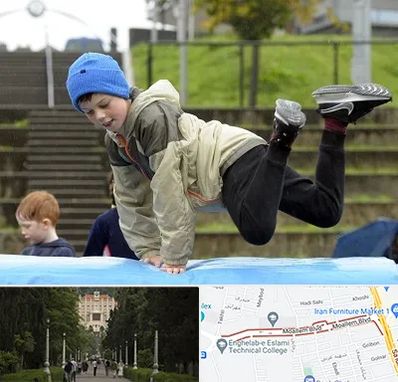 باشگاه پارکور کودکان در بلوار معلم رشت 