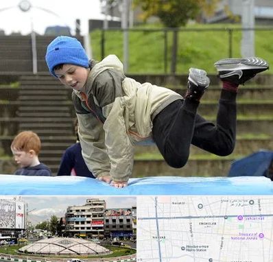 باشگاه پارکور کودکان در مرکز تهران