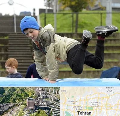 باشگاه پارکور کودکان در شمال تهران 