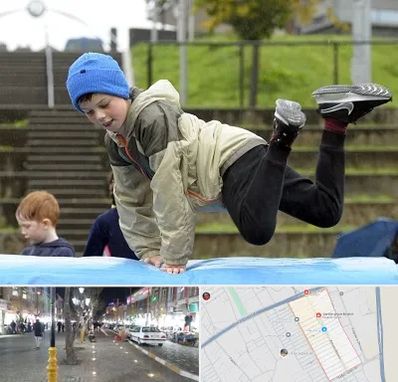 باشگاه پارکور کودکان در باغ فیض اسلامشهر