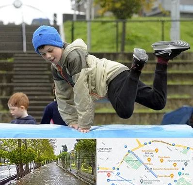 باشگاه پارکور کودکان در خیابان ارم شیراز