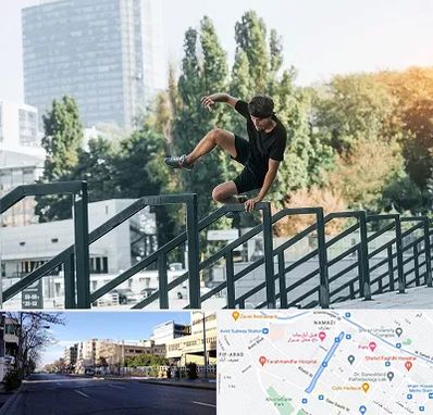 آموزش پارکور در خیابان ملاصدرا شیراز