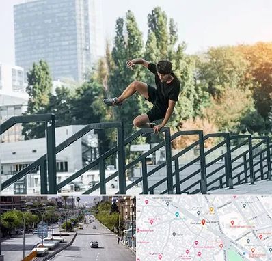 آموزش پارکور در خیابان زند شیراز