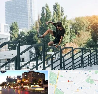 آموزش پارکور در بلوار سجاد مشهد