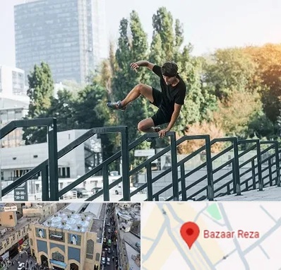 آموزش پارکور در بازار رضا مشهد