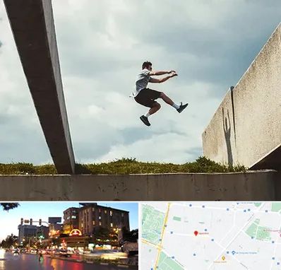 کلاس پارکور در بلوار سجاد مشهد