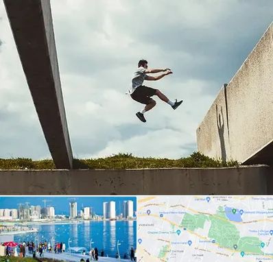 کلاس پارکور در چیتگر 