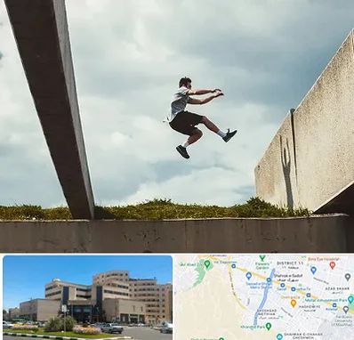 کلاس پارکور در صیاد شیرازی مشهد