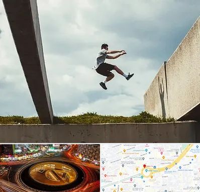 کلاس پارکور در میدان ولیعصر 