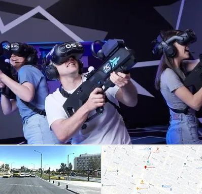 بازی واقعیت مجازی در بلوار کلاهدوز مشهد