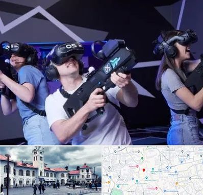 بازی واقعیت مجازی در میدان شهرداری رشت