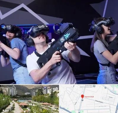 بازی واقعیت مجازی در بلوار تعاون