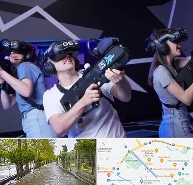 بازی واقعیت مجازی در خیابان ارم شیراز