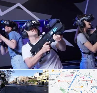 بازی واقعیت مجازی در خیابان ملاصدرا شیراز