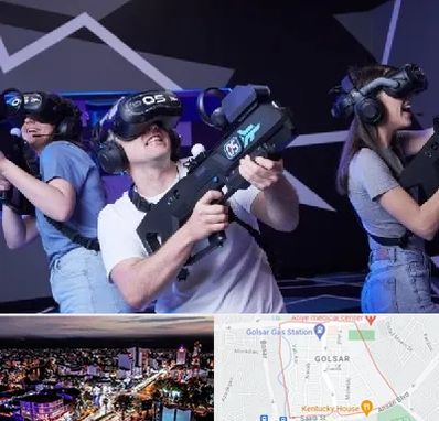 بازی واقعیت مجازی در گلسار رشت 