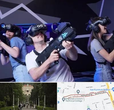 بازی واقعیت مجازی در بلوار معلم رشت 