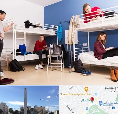 خوابگاه دانشجویی در فلکه گاز شیراز