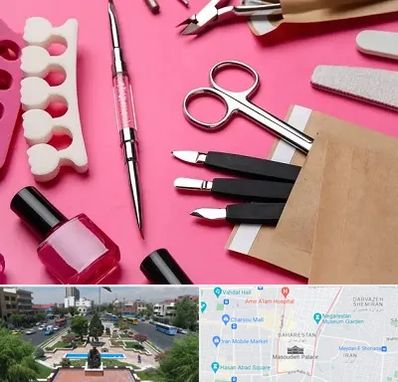 فروشگاه لوازم کاشت ناخن در بهارستان 