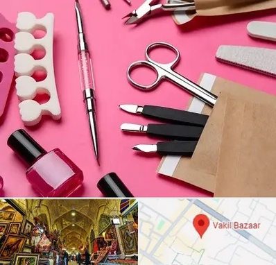 فروشگاه لوازم کاشت ناخن در بازار وکیل شیراز