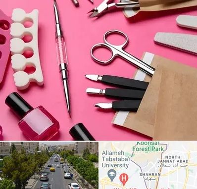 فروشگاه لوازم کاشت ناخن در شهران 