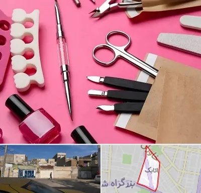 فروشگاه لوازم کاشت ناخن در اتابک