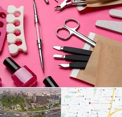 فروشگاه لوازم کاشت ناخن در آیت الله کاشانی 