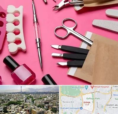 فروشگاه لوازم کاشت ناخن در گیشا 