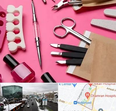 فروشگاه لوازم کاشت ناخن در اقدسیه 