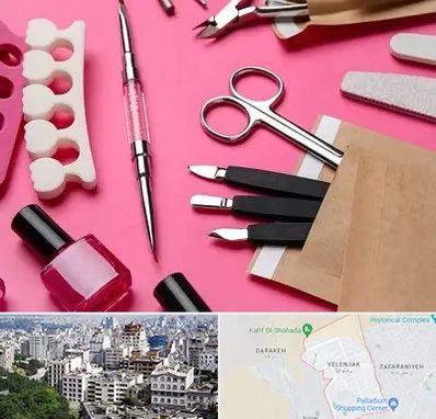 فروشگاه لوازم کاشت ناخن در ولنجک 