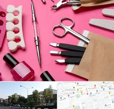 فروشگاه لوازم کاشت ناخن در میدان کاج 